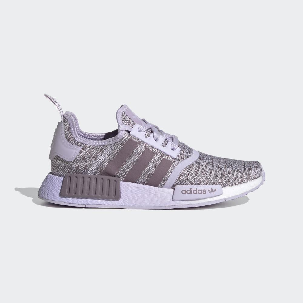 Adidas Women's NMD_R1 Originals Shoes Purple/White Ireland EF4274